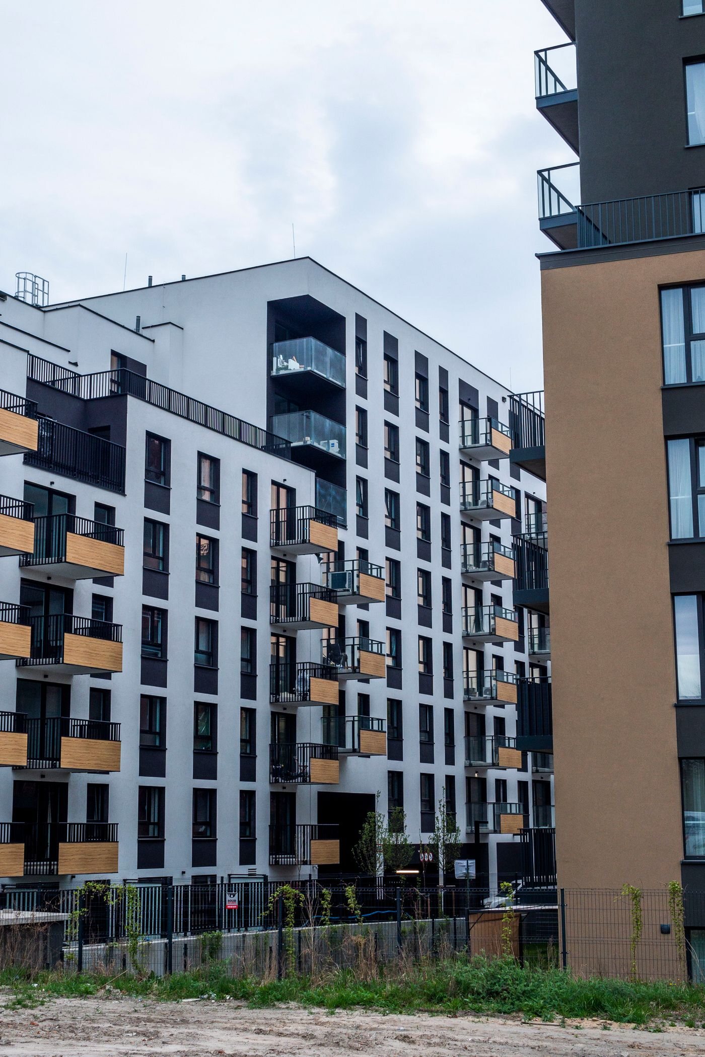 Modern apartment building